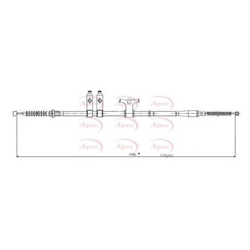Apec Handbrake Cable Right Rear CAB1581