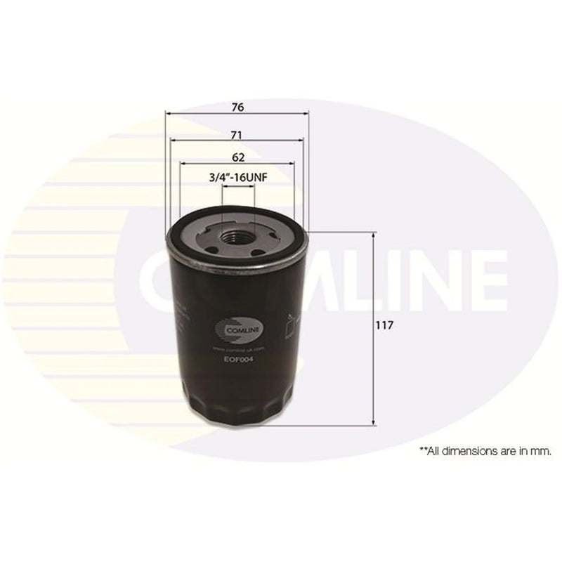 Comline Service Kit with Air, Oil & Cabin Filters fits Ford Fiesta 1990-1995
