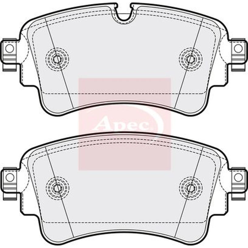 Apec Rear Brake Pad Set PAD2095