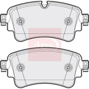 Apec Rear Brake Pad Set fits Audi A4 Allroad B9 2016-2020 2.0 3.0