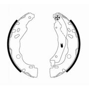 Mintex Brake Shoe Set Axle Kit fits Citroën Ami 2020 on