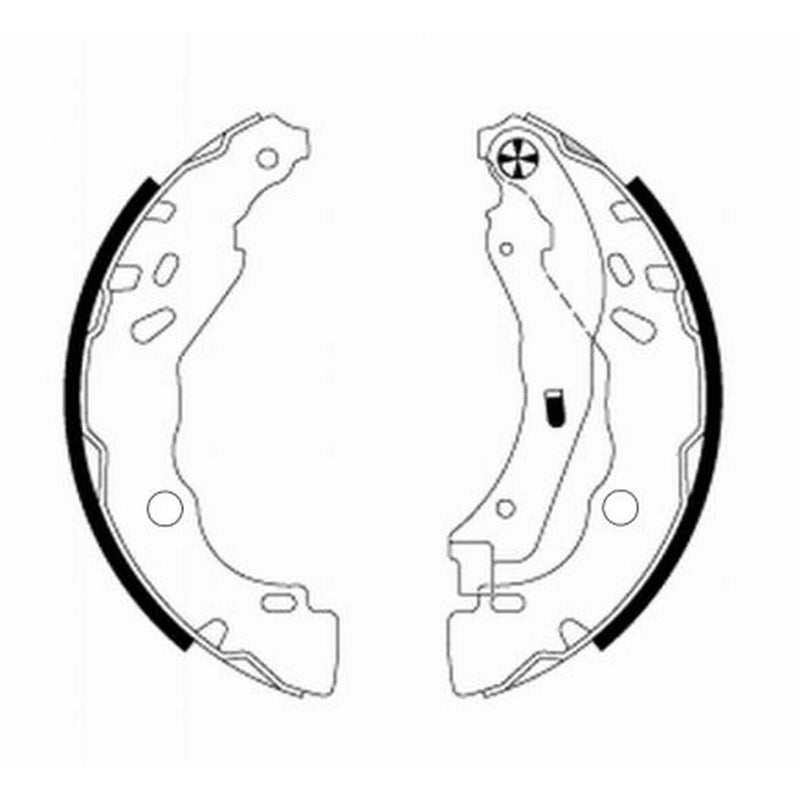 Mintex Brake Shoe Set Axle Kit fits Citroën Ami 2020 on