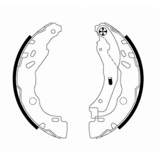 Mintex Brake Shoe Set Axle Kit fits Citroën Ami 2020 on