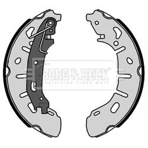 Borg & Beck Brake Shoe Set Axle Kit BBS6449