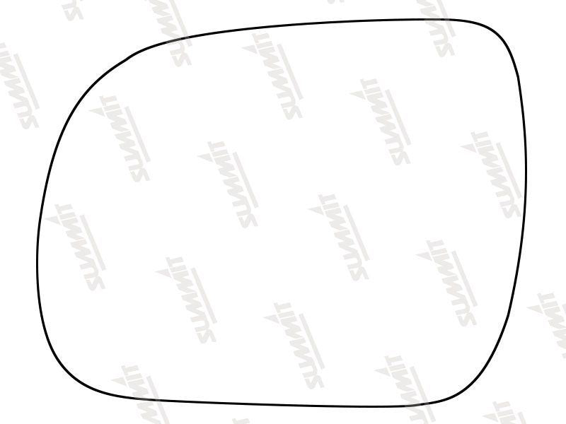 Summit Stick-On Standard Mirror Glass fits Lexus RX 03 to 09 LHS Summit - Bars 4 Cars