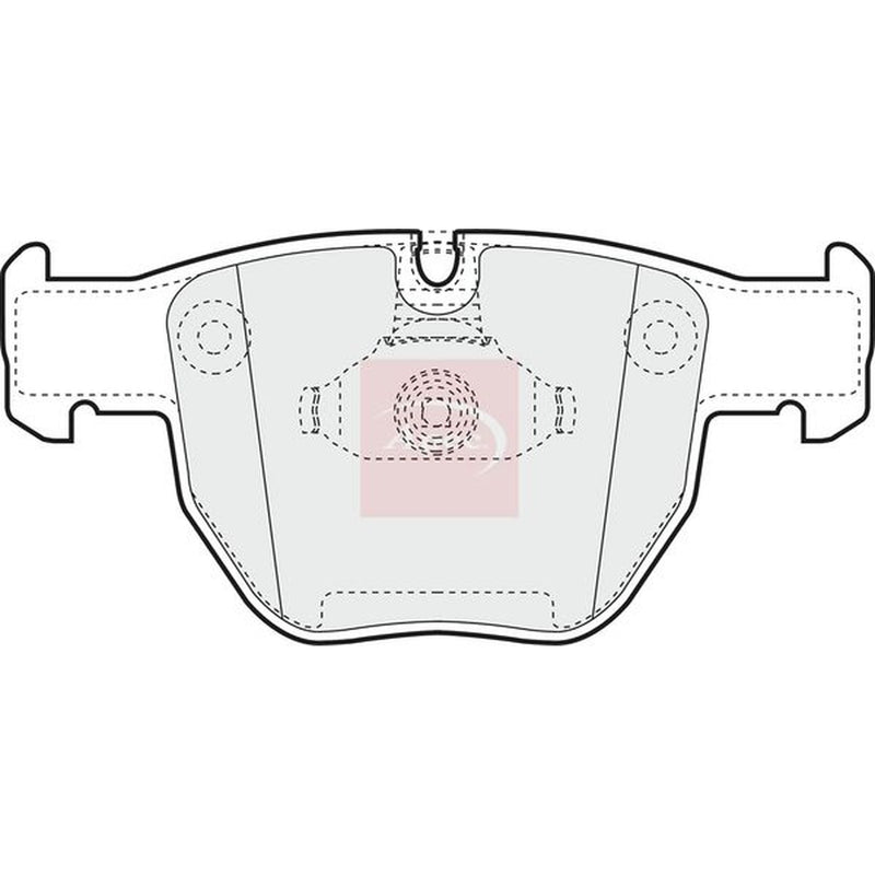 Apec Front Brake Pad Set fits Land Rover Range Rover 2002-2012 3.0 4.2 4.4
