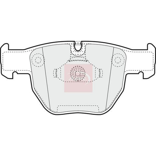 Apec Front Brake Pad Set fits Land Rover Range Rover 2002-2012 3.0 4.2 4.4