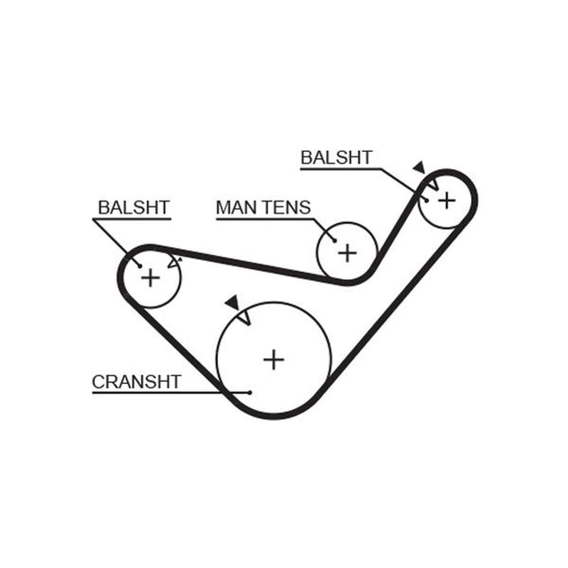 Gates Timing Belt Cambelt 83 Teeth fits Hyundai H100 1993-2000 2.5