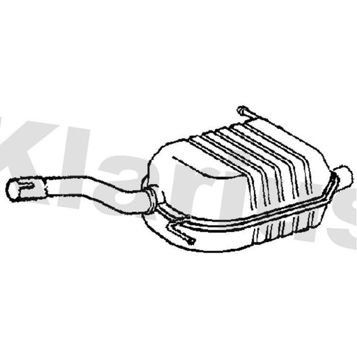 Klarius Box With Tail Pipe Rear fits VW Passat B6 2005-2008 1.6