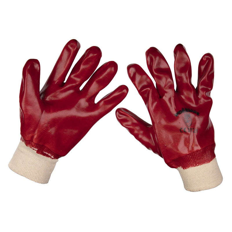 Worksafe Worksafe PVC Knit Wrist Gloves, X-Large - Pair 9106XL Worksafe - Dynamic Drive