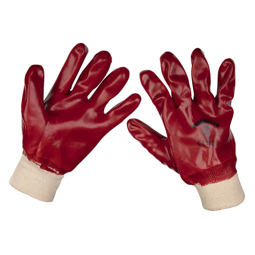 Worksafe Worksafe PVC Knit Wrist Gloves, X-Large - Pair 9106XL Worksafe - Dynamic Drive
