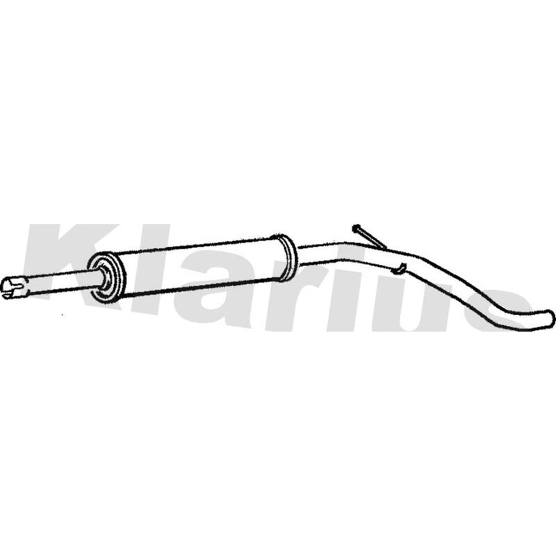 Klarius Box With Centre Pipe Centre fits Seat Inca 1995-2003 1.9