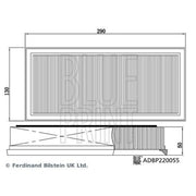 Blue Print Air Filter Kit fits Mercedes-Benz C-Class 2014-2023