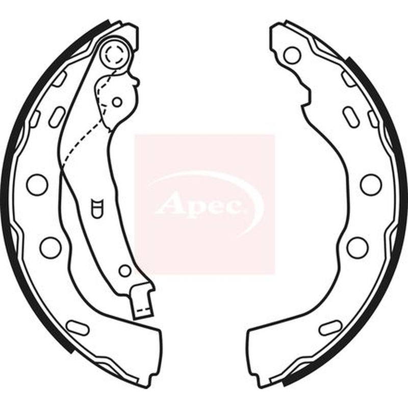 Apec Brake Shoe Set Axle Kit fits Subaru Justy 1995-2003 1.3