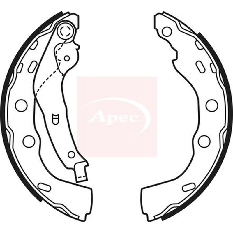 Apec Brake Shoe Set Axle Kit SHU709
