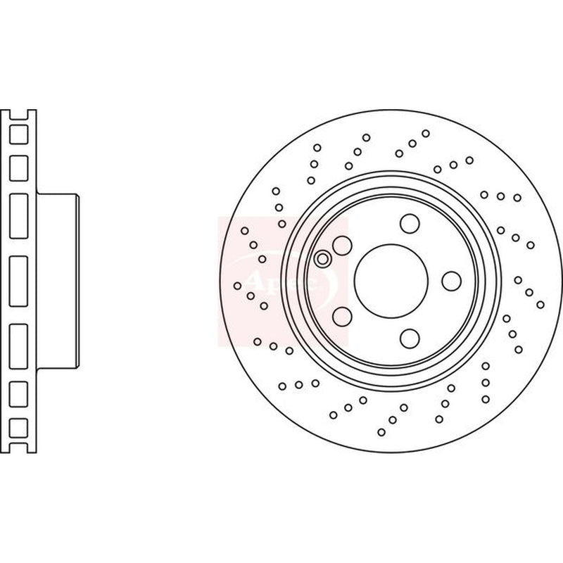 Apec Front Brake / Discs & Pads fits Mercedes-Benz S-Class 1998-2005