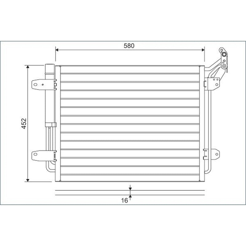 Valeo Air Conditioning Condenser 814091
