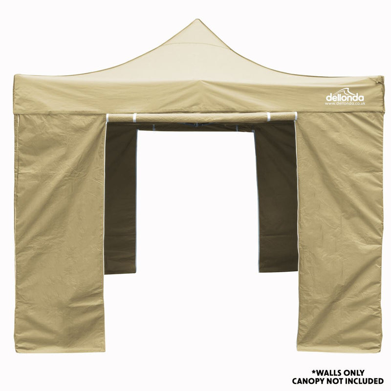 Dellonda Side Walls/Doors/Windows for Gazebo/Marquee Fits 2 x 2m Models - Beige Dellonda - Dynamic Drive
