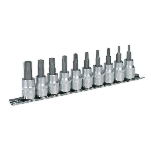 Sealey TRX-Star* Socket Bit Set 10pc 3/8"Sq Drive AK6207 Sealey - Dynamic Drive