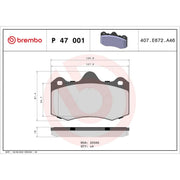Brembo 4 x Front Brake Pad Set fits Lotus Evora 2009-2016 3.5