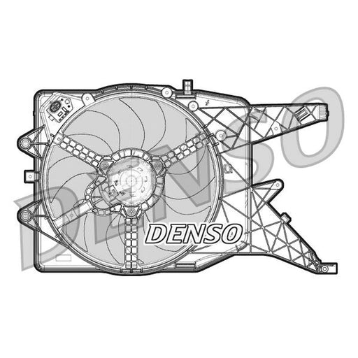 Denso Engine Cooling Fan fits Opel Corsa D 2006-2014 1.3 1.6 1.7