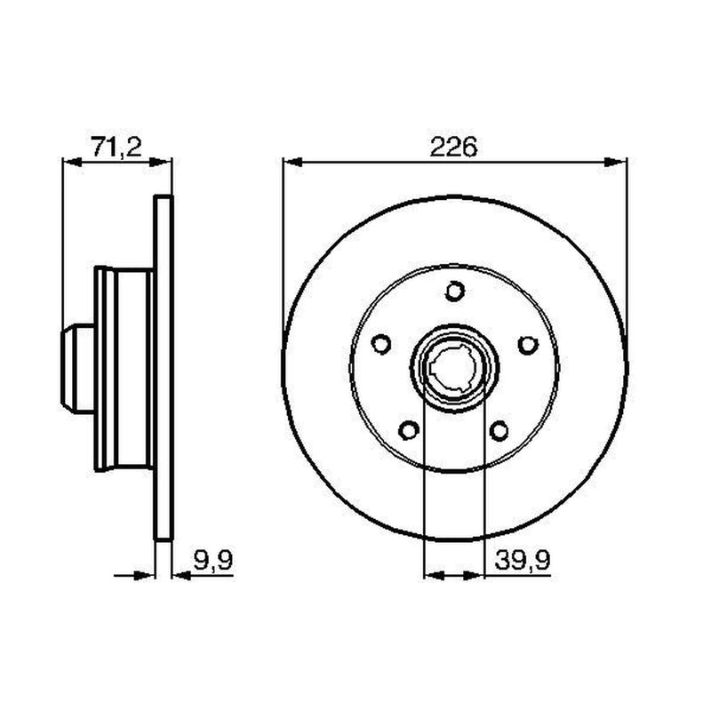 Bosch Front & Rear Brake Discs & Pads fits VW Corrado 1988-1995 1.8 2.0 2.8 2.9