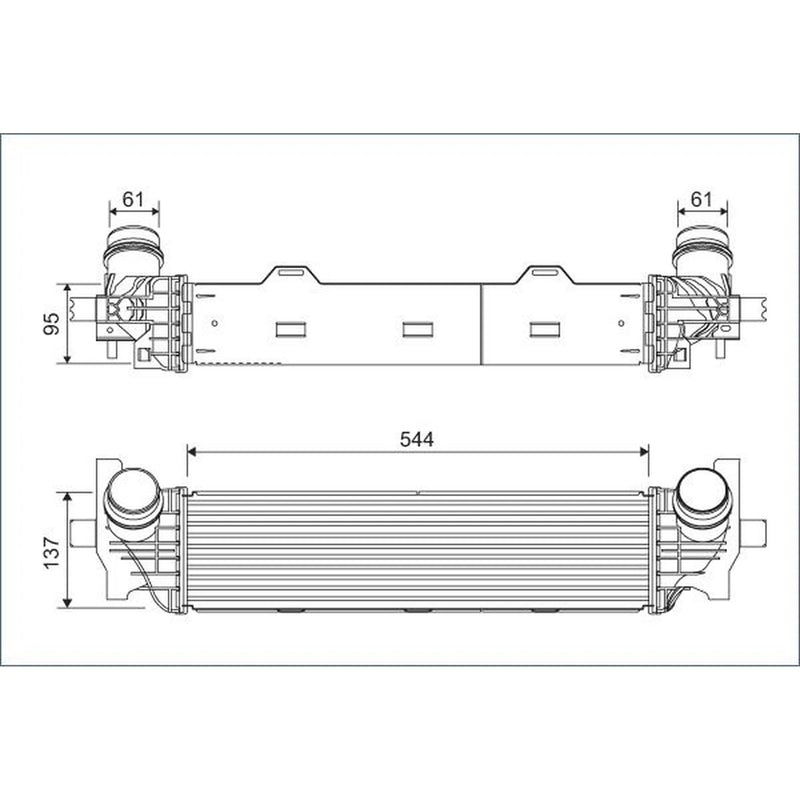 Valeo Intercooler (Charge Air Cooler) 822934