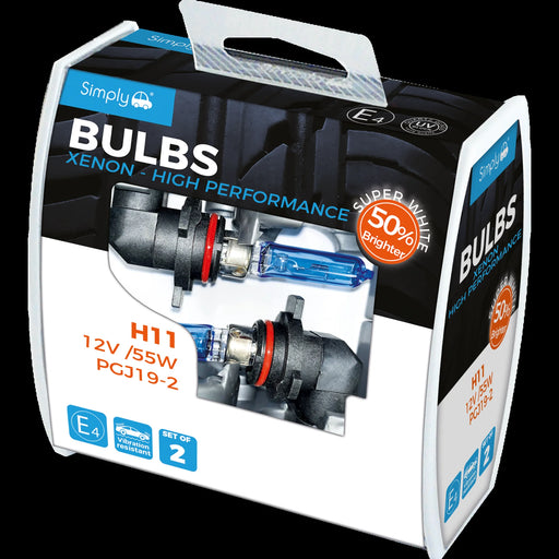 Simply Light Bulb SWH11 Xenon Super White 50% Brighter