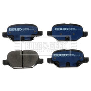 Borg & Beck Rear Brake Solid Discs & Pads fits Fiat Panda 2014-2015 0.9 1.3