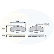 Comline Front & Rear Brake Discs & Pads fits Nissan NT400 Cabstar 2014 on