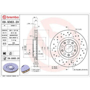 Brembo Xtra Front Brake / Discs & Pads fits Alfa Romeo Giulietta 2010-2020