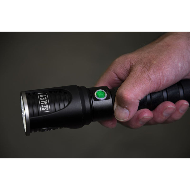 Sealey Aluminium Torch 5W SMD LED Adjustable Focus Rechargeable with USB Port Sealey - Dynamic Drive
