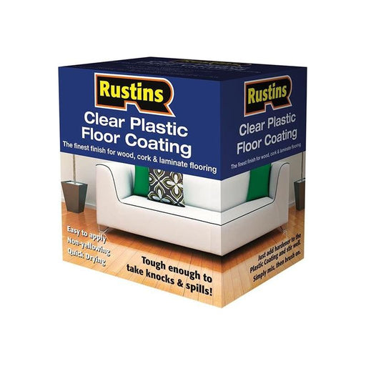 Rustins Clear Plastic Floor Coating Kit Satin 4 litre Rustins - NN4 Online