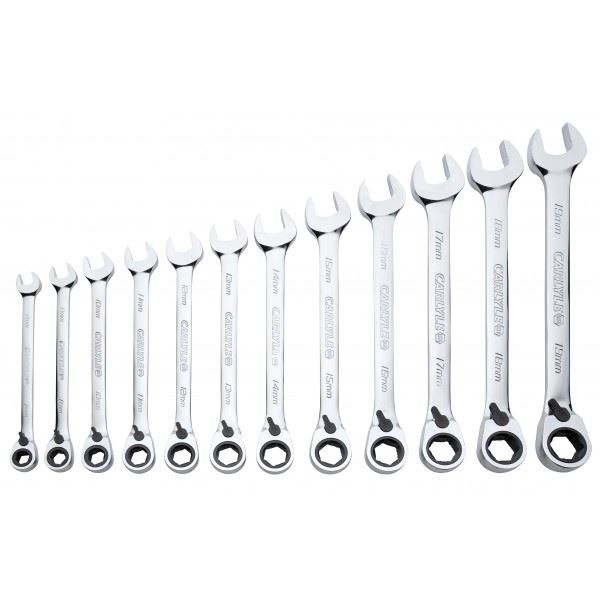 Carlyle Tools Spanner Set - Reverse Ratcheting - Metric - 12 Piece - image 1