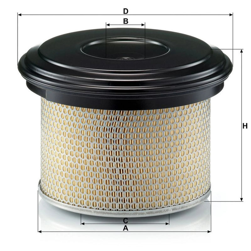 MANN-FILTER Engine Air Filter fits Mercedes-Benz Unimog 1977-2008