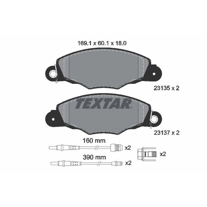 Textar Front Brake Pad Set 2313503