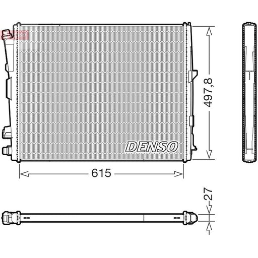 Denso Engine Radiator fits BMW 3 2018-2019 1.6