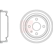 Apec Brake Drum Assembly Rear DRM9126