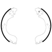 Mintex Brake Shoe Set Axle Kit fits Nissan Juke 2010-2019 1.2 1.5 1.6