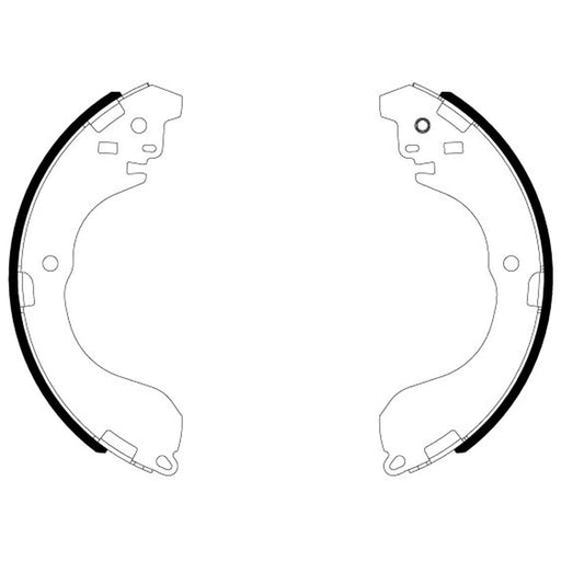 Mintex Brake Shoe Set Axle Kit fits Nissan Juke 2010-2019 1.2 1.5 1.6