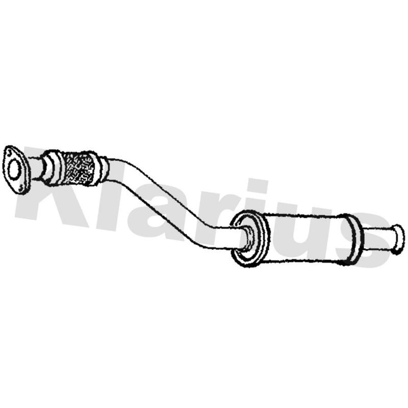 Klarius Box With Centre Pipe Centre fits Nissan Primastar 2001-2002 1.9