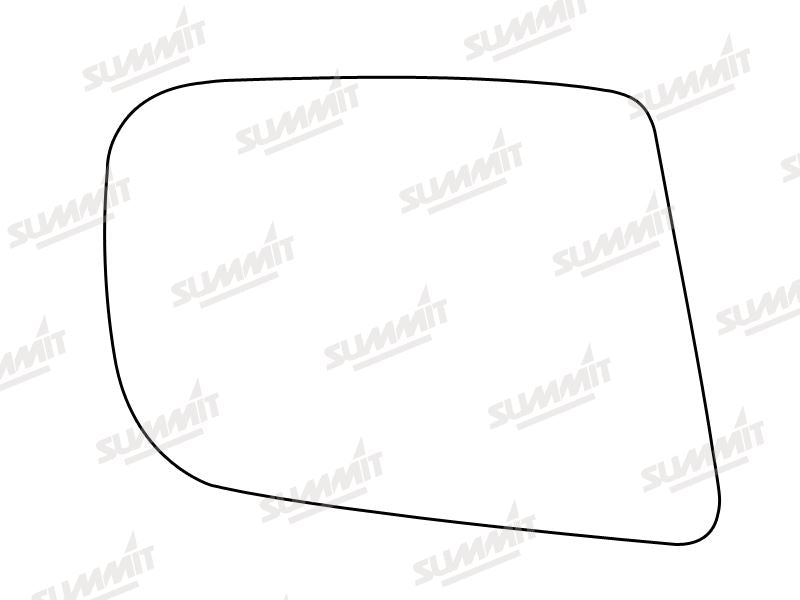 Summit Stick-On Anti Dazzle Mirror Glass fits Vauxhall Carlton LHS Summit - Bars 4 Cars