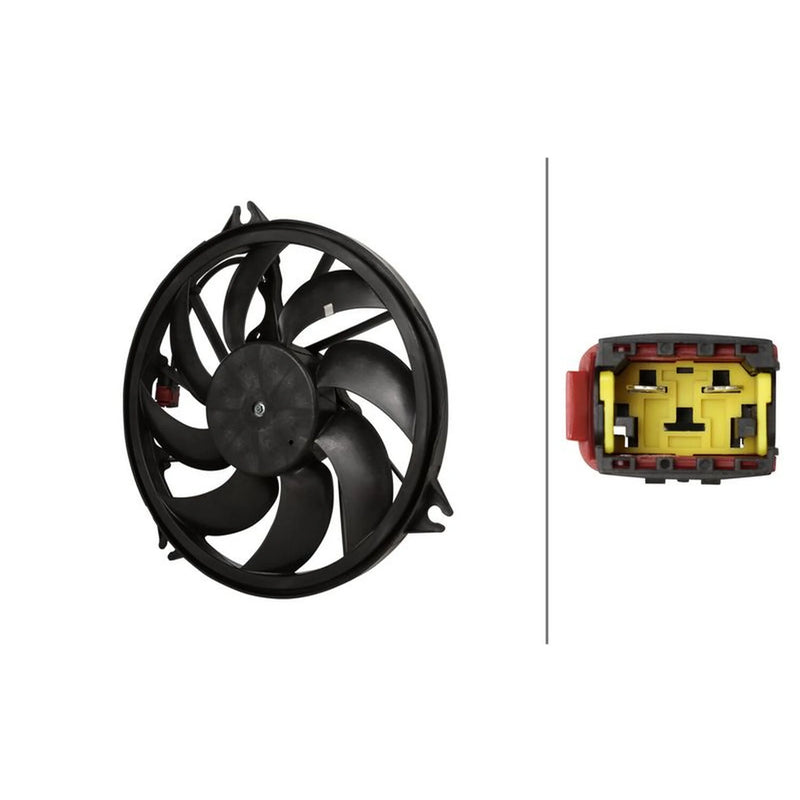 Hella Engine Cooling Fan fits Peugeot 206 1998-2012 1.1 1.4 1.6 1.9 2.0
