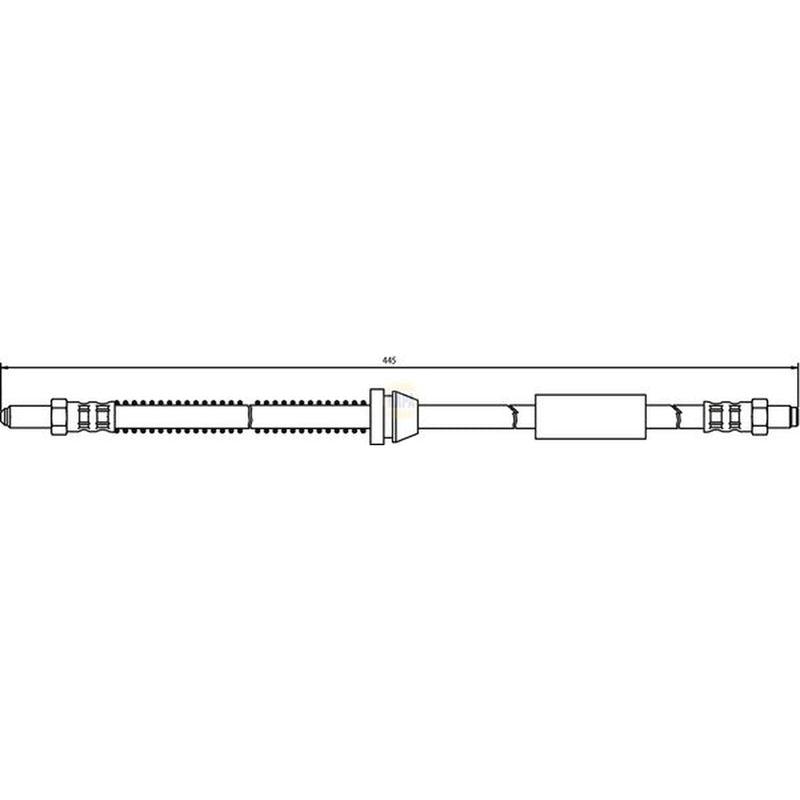 NAPA Brake Hydraulic Hose Line Front NBH1410