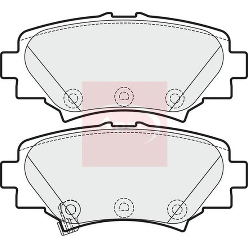 Apec Rear Brake Pad Set PAD1969