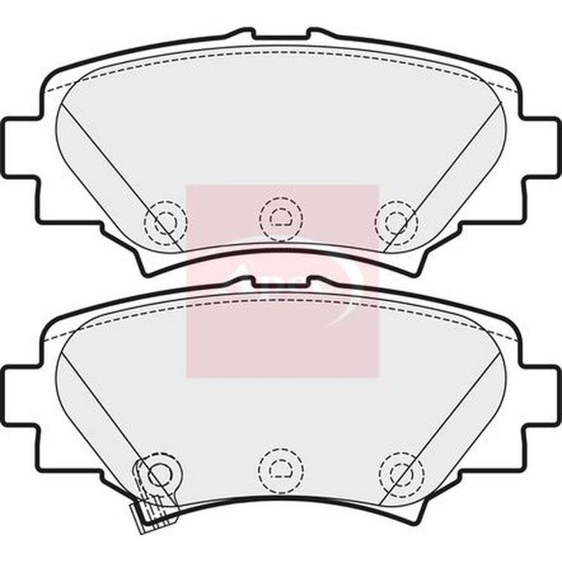 Apec Rear Brake Pad Set fits Mazda 3 2013-2019 1.5 1.6 2.0 2.2
