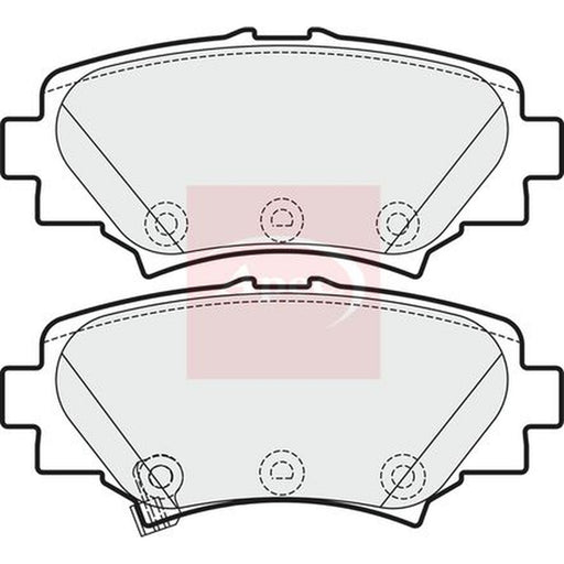 Apec Rear Brake Pad Set fits Mazda 3 2013-2019 1.5 1.6 2.0 2.2