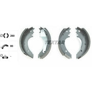 Textar 4 x Brake Shoe Set Axle Kit 91075600