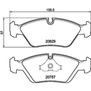 DON Front Brake Pad Set fits BMW 3 1986-1993 2.3 2.5