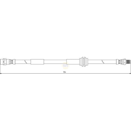 NAPA Brake Hydraulic Hose Line Front fits Mini Mini 2006-2015